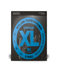 D'Addario ETB92 Medium Nylon Tape-Wound Bass Strings - 50-105 - Long Scale