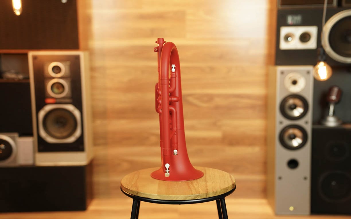 Zo Plastic Flugelhorn - Racing Red