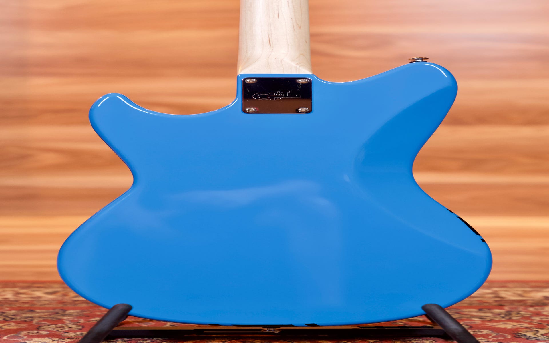 G&L USA Limited Edition Fallout Short-Scale Bass w/Gigbag - Miami Blue - One Only