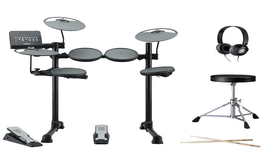 Yamaha DTX402KPLUS Electronic Drum Kit w/Sticks + Stool + Headphones! - One Only