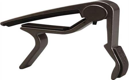 Dunlop Acoustic Guitar Trigger Capo - Smoked Chrome
