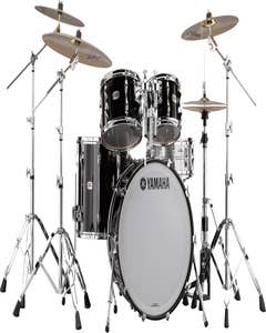 Yamaha Recording Custom Euro Drum Kit - Solid Black (Shell Pack)