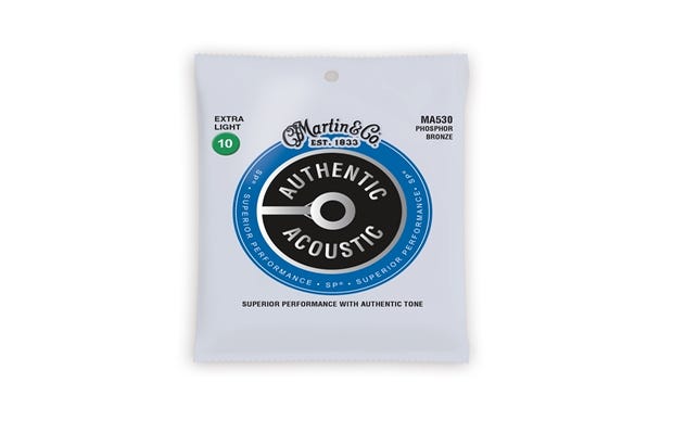 Martin Authentic 92/8 Acoustic Guitar Strings - Extra Light 10-47 (MA530)