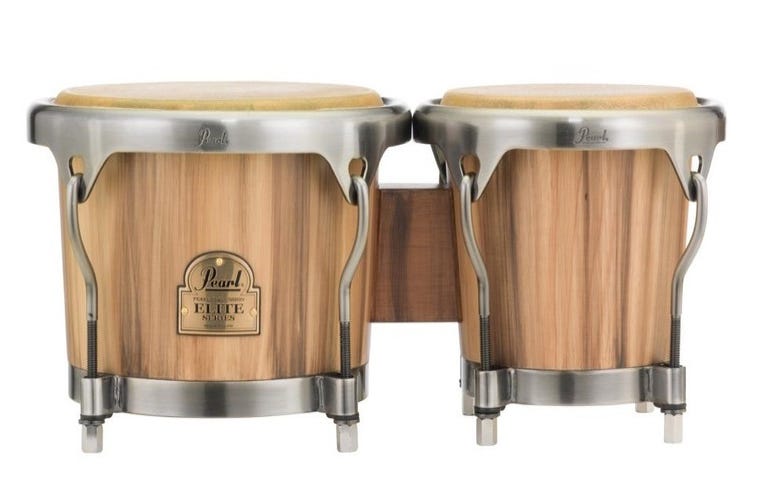 Pearl Percussion Elite Series Wood Bongos - Caramel Brown