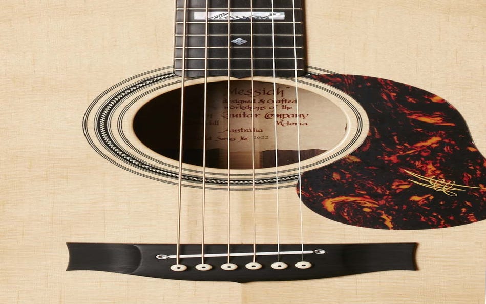Maton EM100-808 Messiah Acoustic Electric Guitar w/Case - Natural Gloss