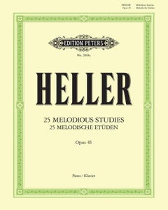 25 Melodious Studies OP 45 for Piano / HELLER - Ed. Teichmuller (PETERS)