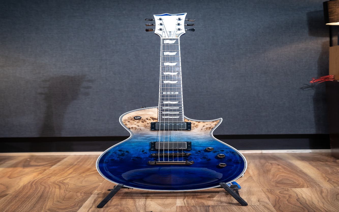 ESP E-II Eclipse Guitar w/Case - Blue Natural Fade