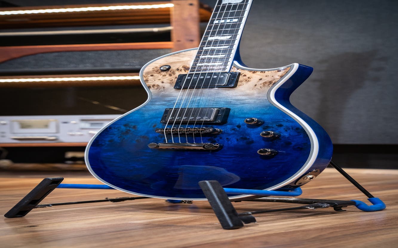 ESP E-II Eclipse Guitar w/Case - Blue Natural Fade