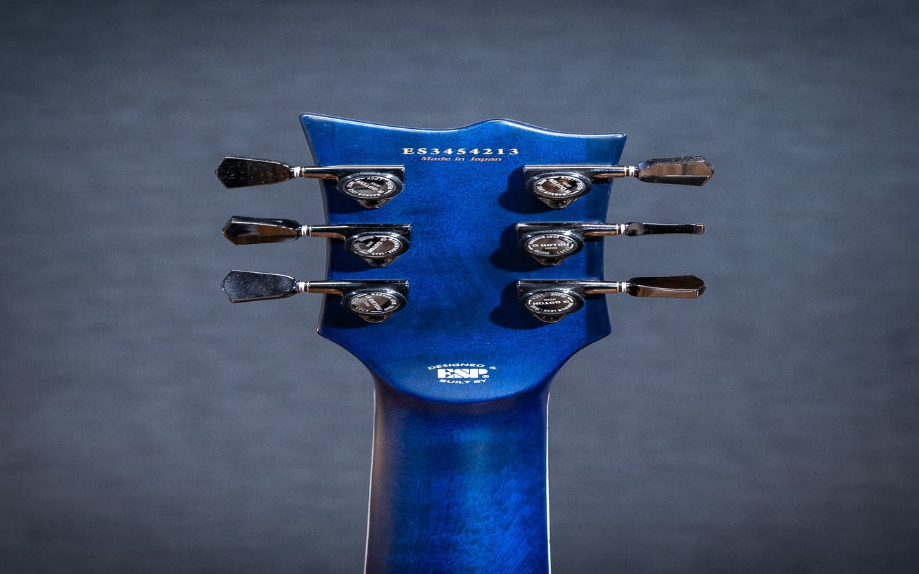 ESP E-II Eclipse Guitar w/Case - Blue Natural Fade