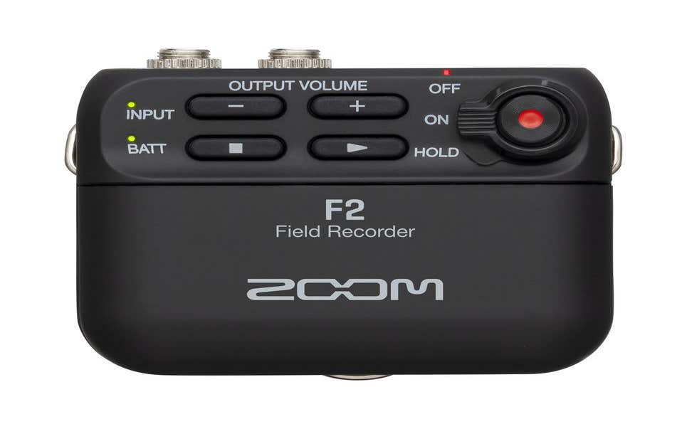 Zoom F2 Field Recorder + Lavalier Mic - Black