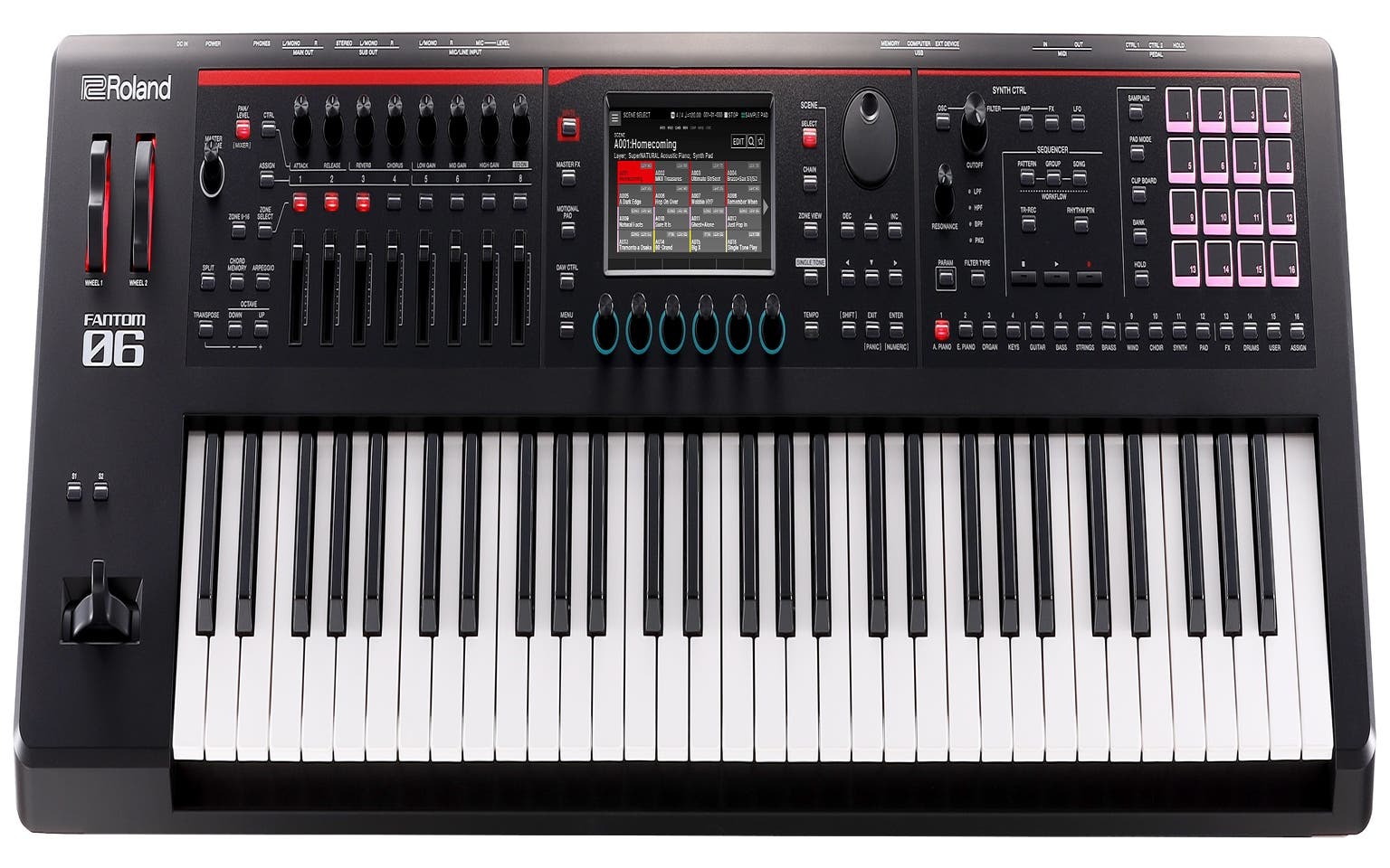 Roland FANTOM-06 Synthesizer Workstation Keyboard