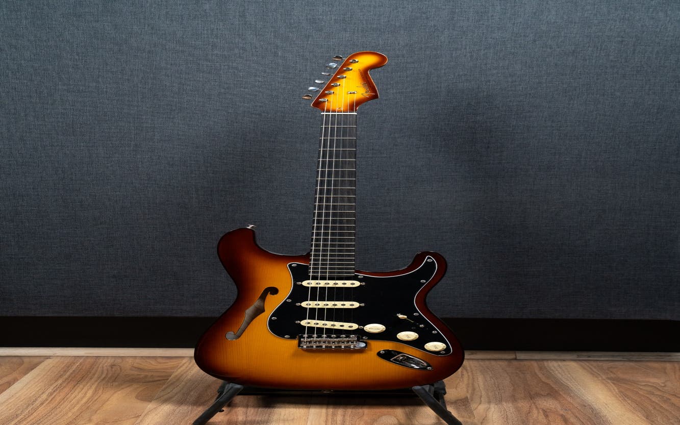 Fender Limited Edition Suona Stratocaster Thinline - Ebony Fingerboard - Violin Burst