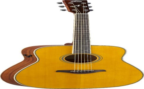 Yamaha FG-TA TransAcoustic Dreadnaught Guitar - Vintage Tint
