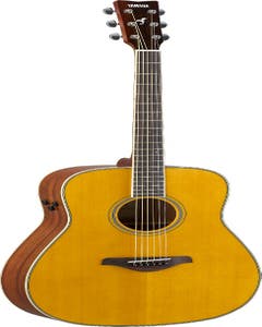 Yamaha FG-TA TransAcoustic Dreadnaught Guitar - Vintage Tint