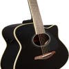 Yamaha FGC-TA TransAcoustic Dreadnaught Guitar w/Cutaway - Black