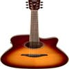 Yamaha FGC-TA TransAcoustic Dreadnaught Guitar w/Cutaway - Brown Sunburst