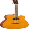 Yamaha FGC-TA TransAcoustic Dreadnaught Guitar w/Cutaway - Vintage Tint