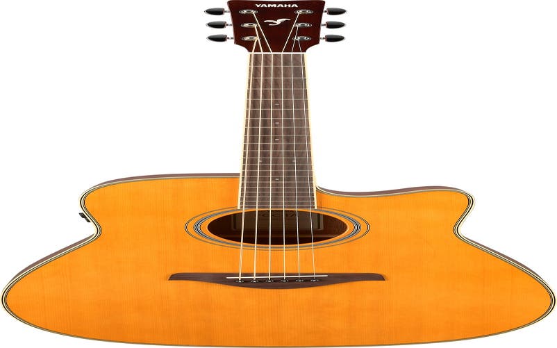 Yamaha FGC-TA TransAcoustic Dreadnaught Guitar w/Cutaway - Vintage Tint