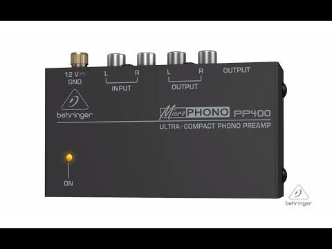 Behringer PP400 Phono Preamp (for Turntables)