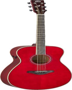 Yamaha FS-TA TransAcoustic Concert Guitar - Ruby Red