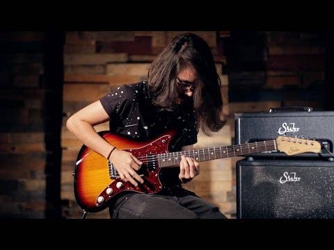 Suhr Classic JM Pro Electric Guitar - Gold RW (SSV Humbuckers / 510 Tremolo)