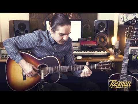 Tasman Seeker TA100-PE Parlour Acoustic Guitar w/Case