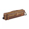 Gard Single Flute Case Cover - B foot - Leather Brown w/ Tan Trim (GAFL166DMLNT)
