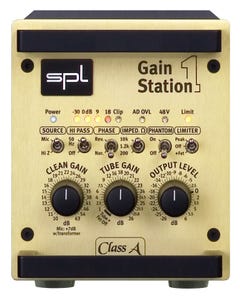 SPL Gainstation 1 Class A & Tube Microphone and Instrument Preamplifier