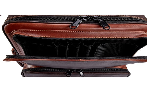 Gard Elite Triple Trumpet Gig Bag - Leather Chocolate w/ Brown Trim (GATR5ECLN)