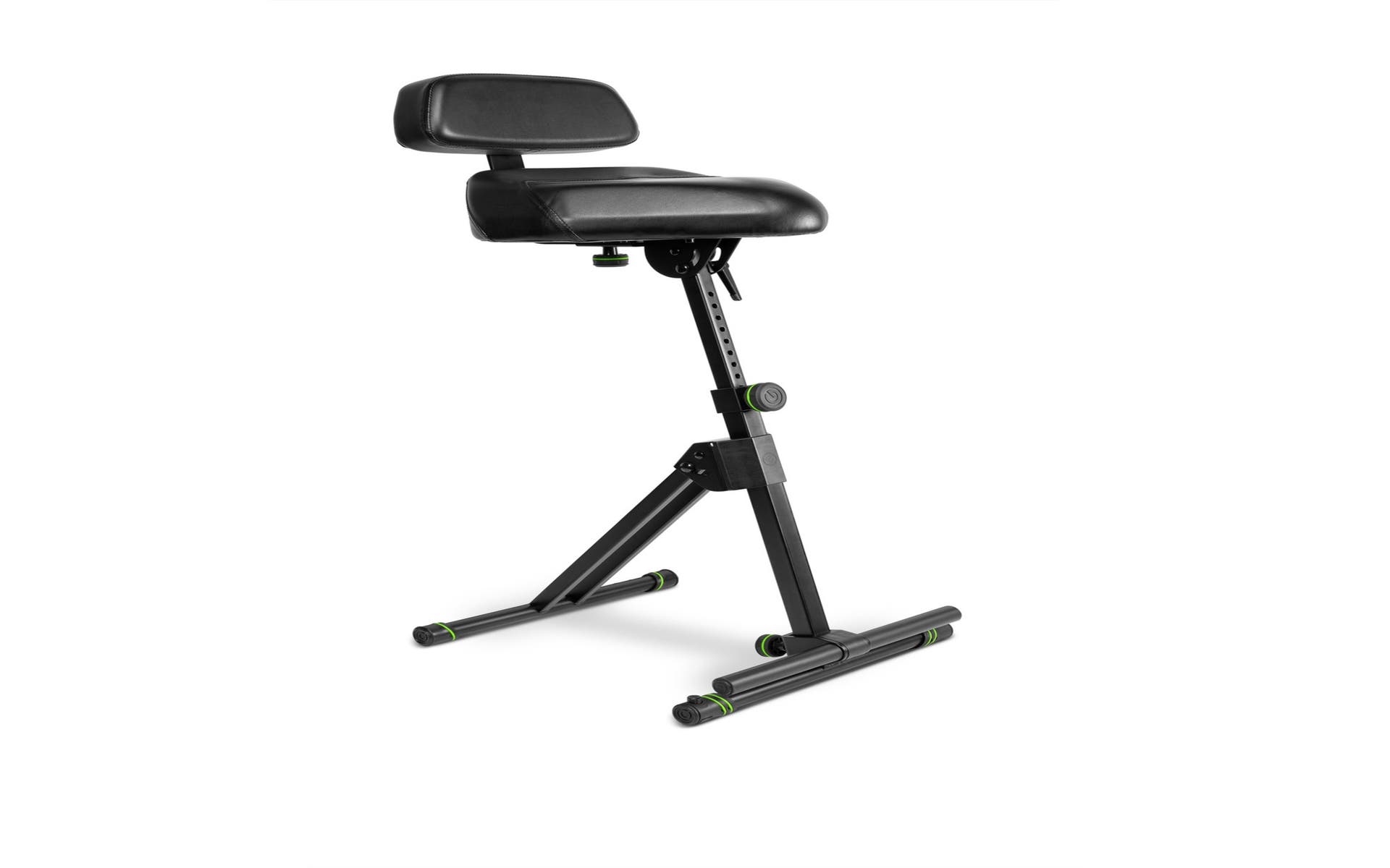 Gravity GFMSEAT1BR Height Adjustable Stool w/ Foot and Backrest