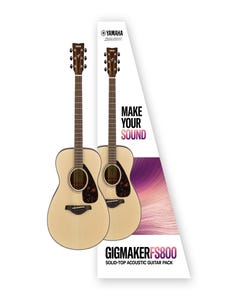 Yamaha Gigmaker FS800 Small Body Acoustic Guitar Package