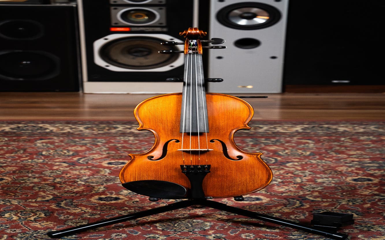 GLIGA 4/4 VASILE  SUPERIOR ITALY 1PC BACK PROFESSIONAL SETUP W/OPAL GOLD STRINGS (VIOLIN ONLY)