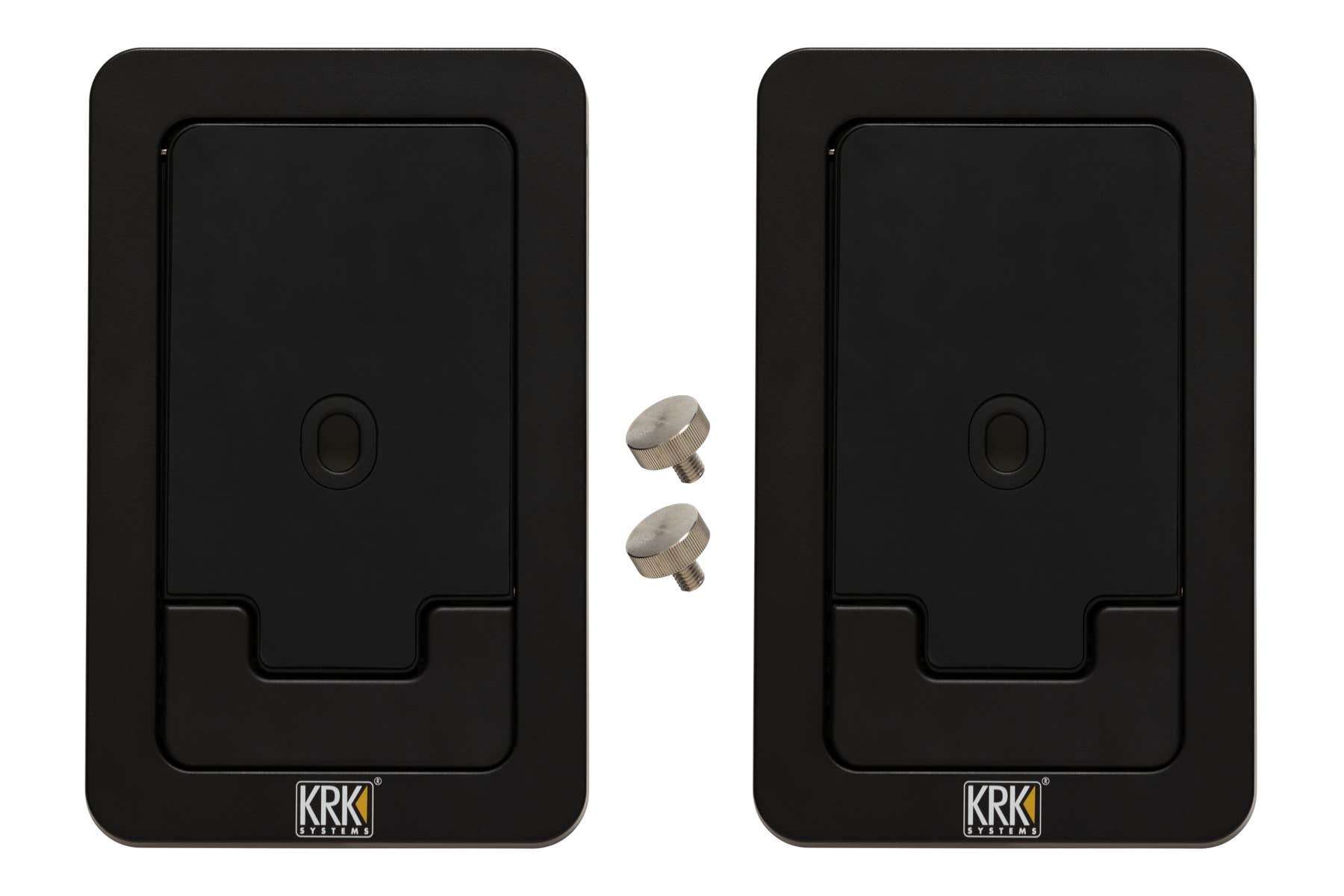 KRK GoAux4 Portable Studio Monitors w/Stands + Measurement Mic + Transport Bag