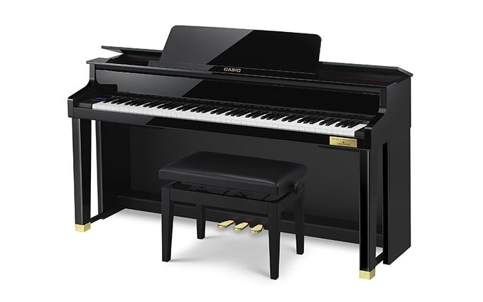 Casio GP-510 Grand Hybrid Digital Piano w/Matching Bench - Black Polish
