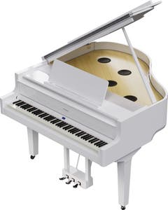 Roland GP9PW Mini Digital Grand Piano w/Matching Stool - Polished White