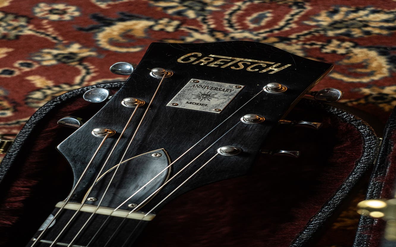 Gretsch USA G6118-R-CST Anniversary Relic Stephen Stern Masterbuilt - 2-Tone Smoke Green (#UC07030197) - Pre-Owned