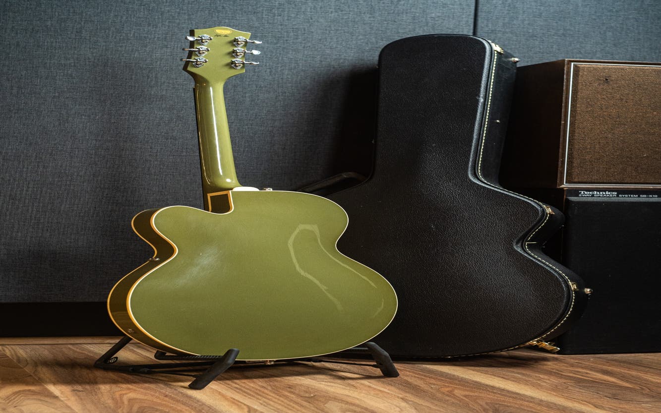 Gretsch USA G6118-R-CST Anniversary Relic Stephen Stern Masterbuilt - 2-Tone Smoke Green (#UC07030197) - Pre-Owned