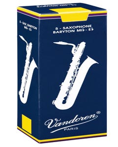 Vandoren traditional baritone sax reeds - box of 5 - strength 2.5