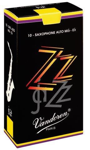 Vandoren zz jazz  alto sax reeds - box of 10 - strength 2.5