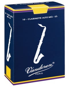 Vandoren traditional eb alto clarinet reeds - box of 10 - strength 2.0