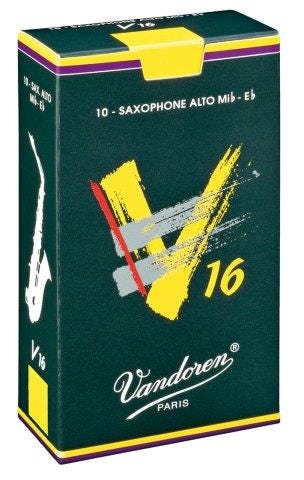 Vandoren v16 alto sax reeds - box of 10 - strength 2.5