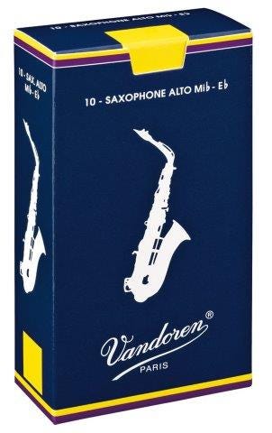 Vandoren traditional alto sax reeds - box of 10 - strength 2.0