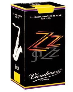 Vandoren zz jazz tenor sax reeds - box of 5 - strength 2.5