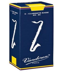 Vandoren traditional bass clarinet reeds - box of 5 - strength 2.5