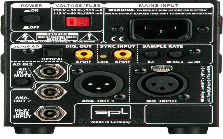 SPL Gainstation 1 Class A & Tube Microphone and Instrument Preamplifier