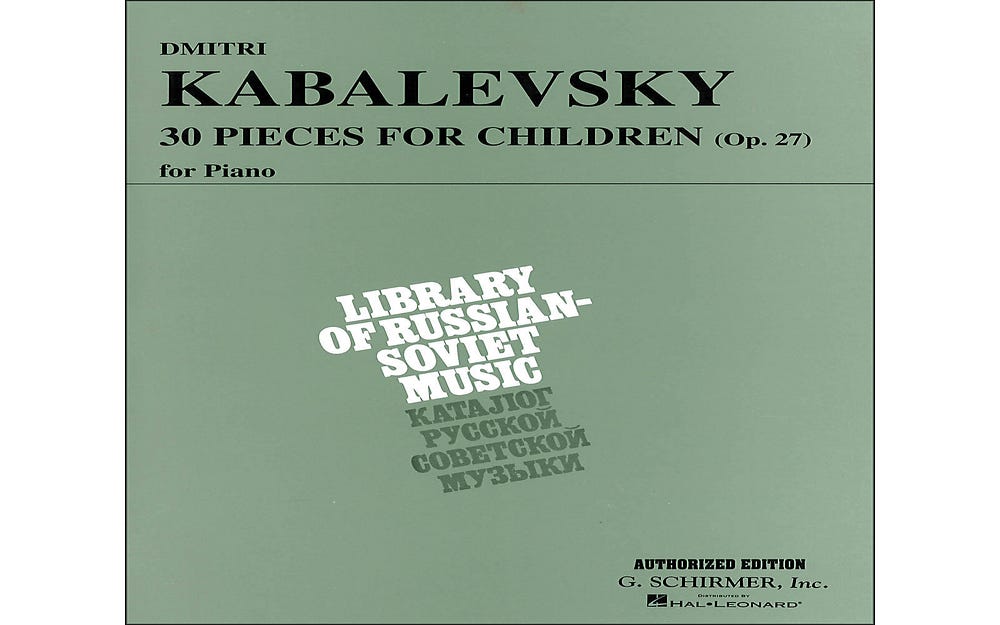 Kabalevsky - 30 Pieces For Children Op 27