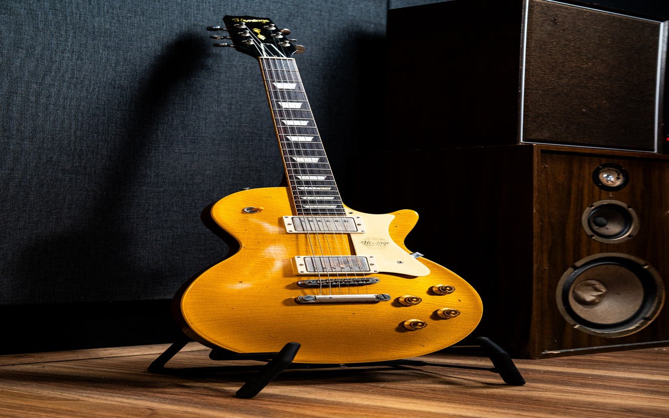 Heritage Guitars Custom Shop Core Collection H-150 - Artisan Aged Gold Top
