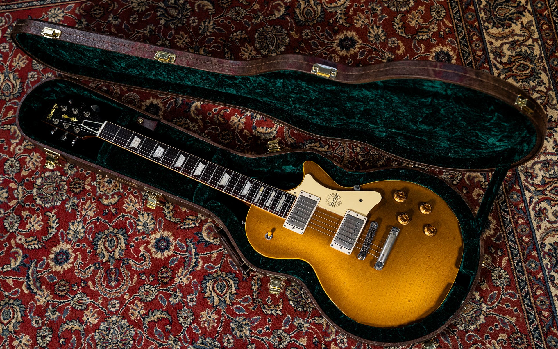 Heritage Guitars Custom Shop Core Collection H-150 - Artisan Aged Gold Top