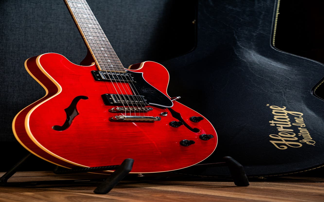 Heritage Guitars H-535 Semi-Hollow Electric Guitar w/Case - Trans Cherry