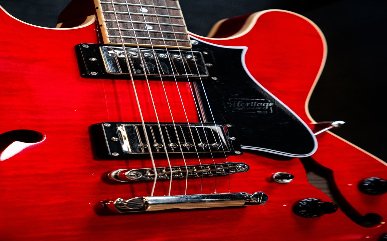 Heritage Guitars H-535 Semi-Hollow Electric Guitar w/Case - Trans Cherry